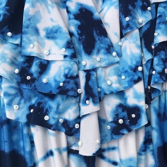 ⭐️ HP STYLE & CO Tie Dye Ruffle Maxi Dress - Picture 4 of 6